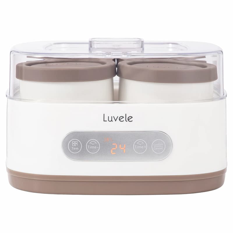 Luvele Pure Yogurt Maker with four 400ml ceramic jars.