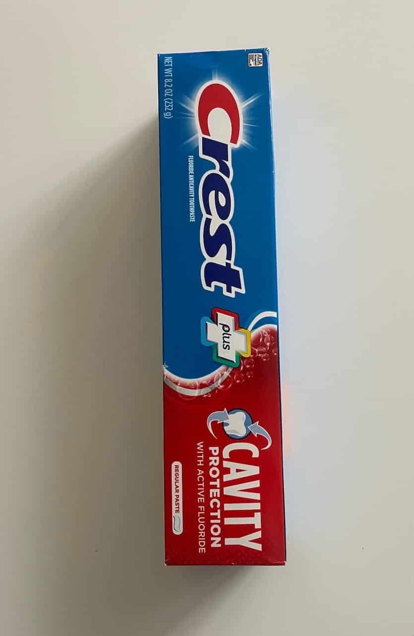 Crest Cavity Protection Toothpaste.