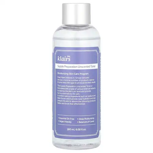 A bottle of Dear Klairs toner.