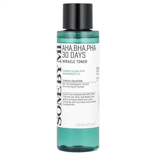 A bottle of Some By Mi toner.